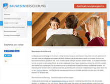 Tablet Screenshot of bauwesenversicherung.org